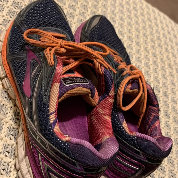 Sz 9 Brooks Adrenaline GTS 15 Blue Purple Orange - Picture 12 of 14